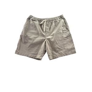 Chubbies Pull On Chino Shorts Mens XL Tan 7 Inch Inseam Frat Preppy Casual